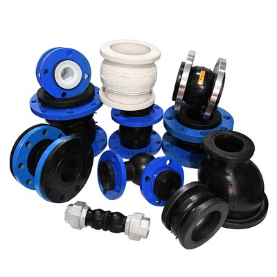 化工接法兰橡胶软连接KXT型可曲挠橡接0部头HG/2软592法兰软接头