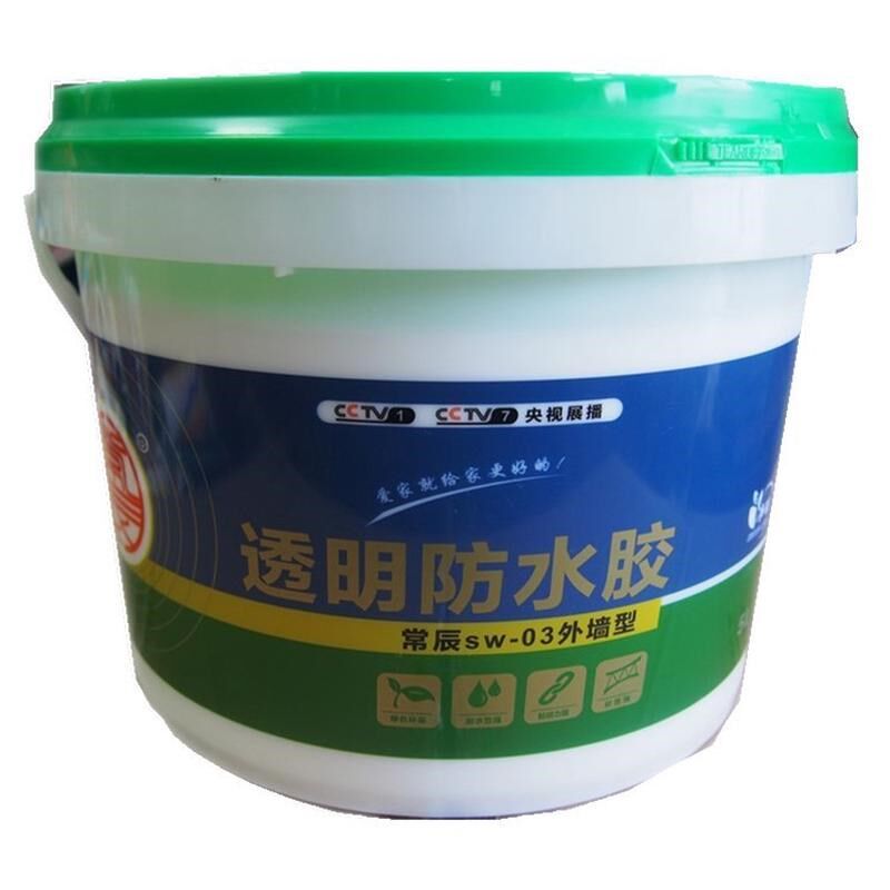 常辰透明防水胶屋顶防水材料防水剂外墙卫生间防水涂料堵漏王