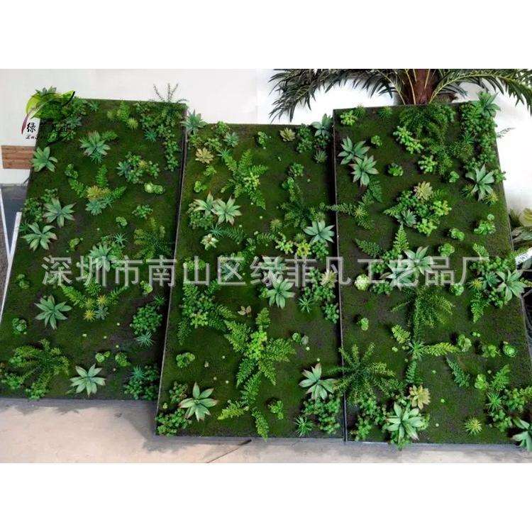 厂家供应室内外植物装饰绿化墙 防真自然景观造型植物墙面