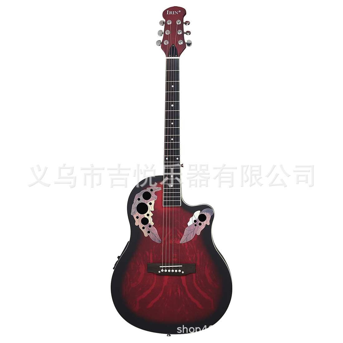 41寸民谣吉他电箱亮光初学吉他云杉面板葡萄孔EQ民谣吉他guitar琴