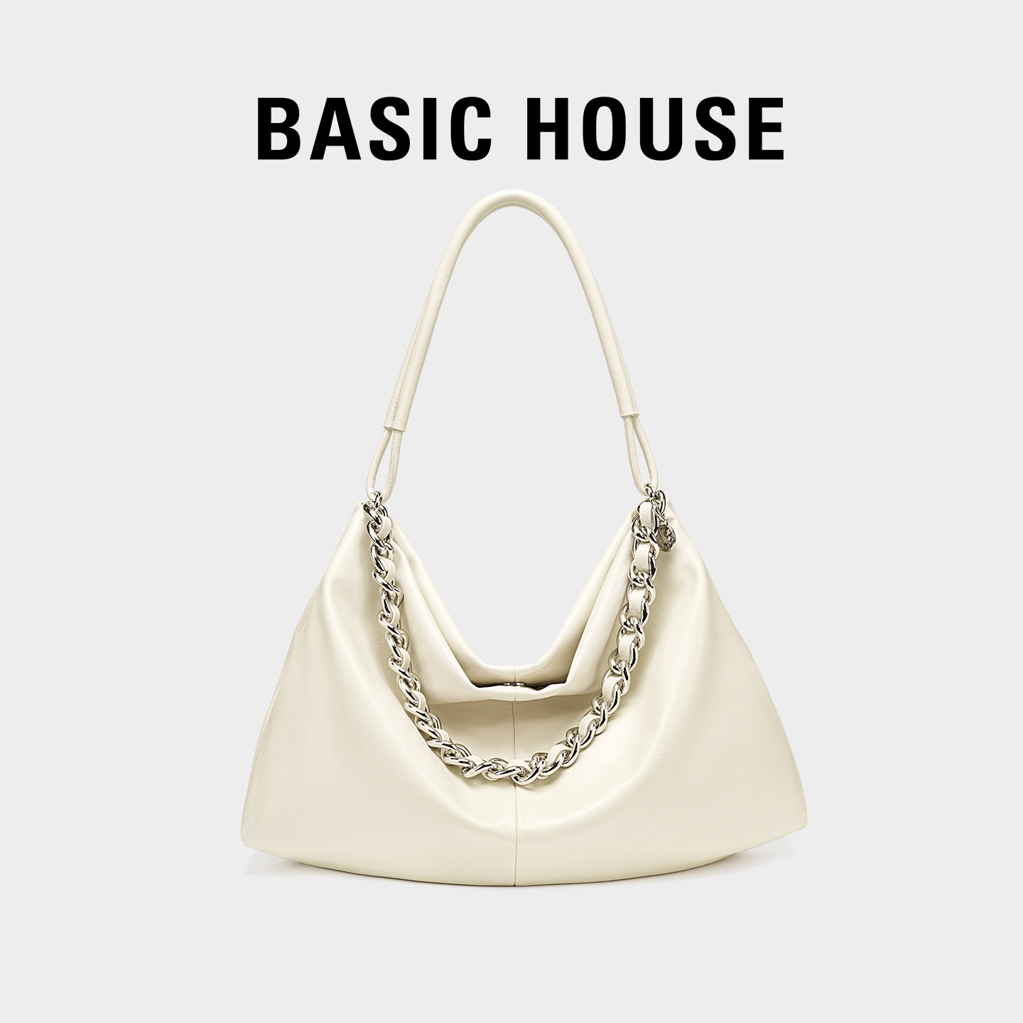 百家好单肩包女款2026新款高质感链条饺子包腋下包斜挎包生日礼物