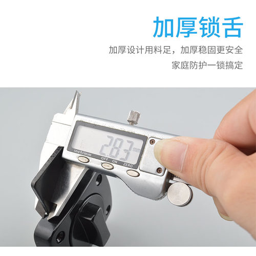 锌合金插销门栓门扣卫生间老式木门闩防盗加厚明装左右插销门锁扣