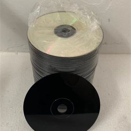 黑胶无标半圈可打印CD-R 烧录盘 车载黑胶空白烧录V盘 100片装