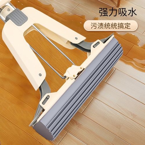 2024年新款海绵拖把家用一拖净吸水对折式免手洗胶棉拖把拖头拖地