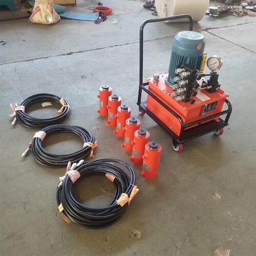 中旺板式换热器工业手拆装工具一拖四拆卸螺旋扳手电动液压夹紧器