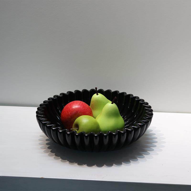 现代简约波浪黑色中古果盘法式果碗餐桌售楼处茶几桌面收纳装饰,玩具/童车/益智/积木/模型,毛绒/玩偶/公仔/布艺类玩具,淘宝优惠券,粉丝福利购,淘宝优惠卷