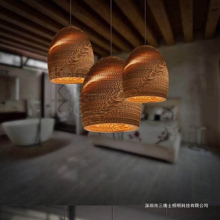 北欧复古艺术餐厅吊灯创意个性吧台咖啡厅蜂窝裸蛹吊灯工程设计灯
