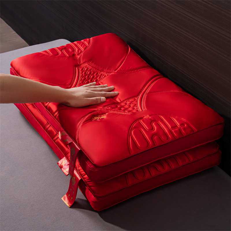 2025新款新中式乳胶婚庆枕结婚陪嫁枕头婚房送礼枕芯一对厂家