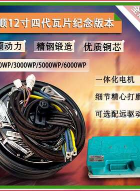 全顺12寸四代纪念版本瓦片2000WP/3000WP/6000WP高速大力轮毂电机