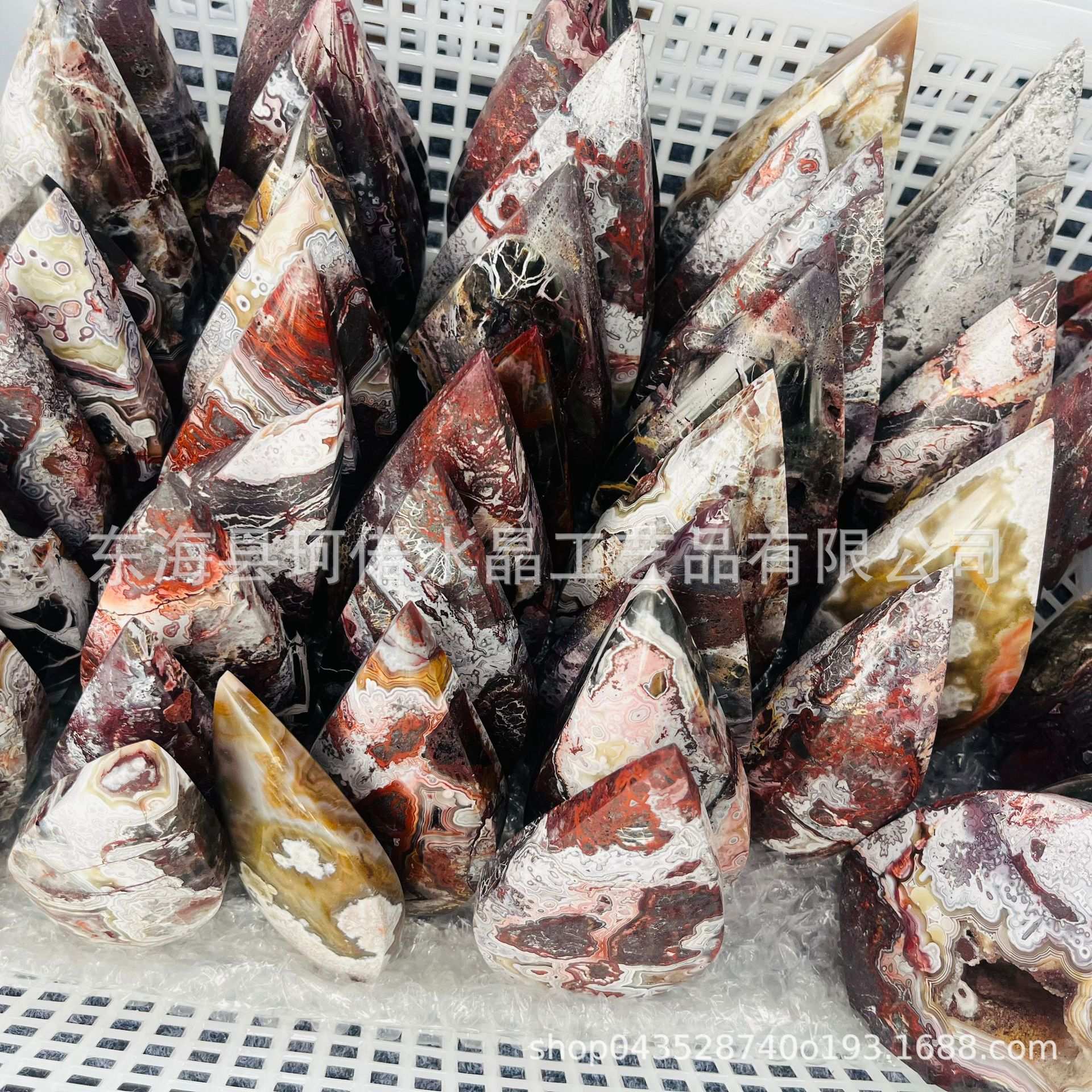 工厂直销高品质墨西哥玛瑙、海洋碧玉、虎眼火焰火炬