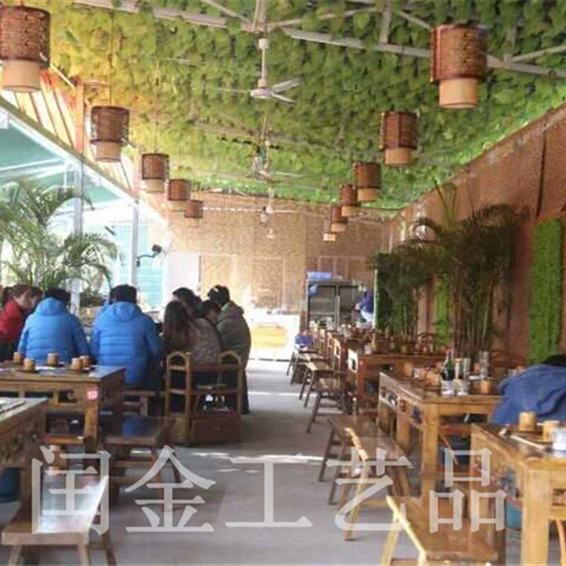 精编30米碳化芦苇帘子店铺装饰墙面工程吊顶草席遮阳窗帘卷帘定做