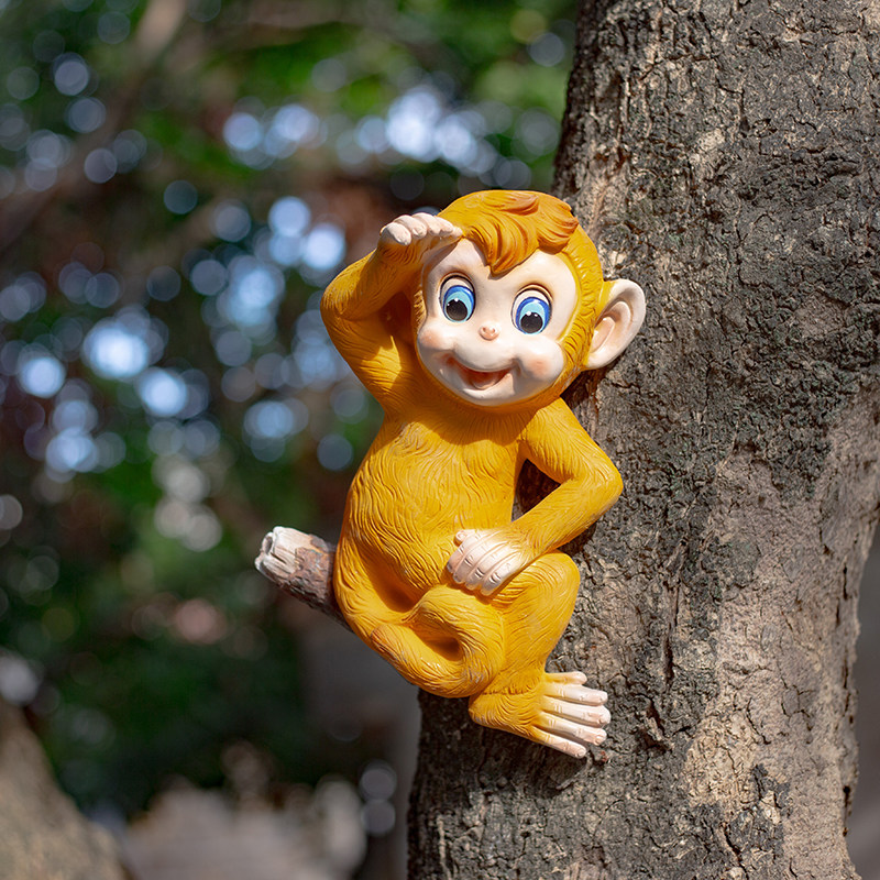 花园庭院摆件 户外仿真小猴子树上装饰挂件幼儿园艺阳台景观布置,家居饰品,户外/庭院摆件,淘宝优惠券,粉丝福利购,淘宝优惠卷