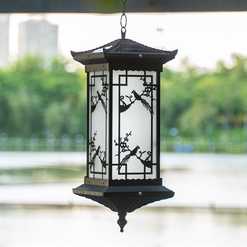 太阳能吊灯户外花园墅灯新防阳灯防水别走廊过道中式古台凉亭吊灯,家装灯饰光源,户外吊灯,淘宝优惠券,粉丝福利购,淘宝优惠卷
