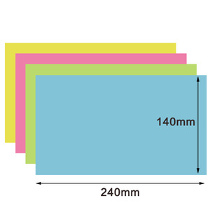 凭证打印纸240 140mm彩色凭证纸增票尺寸80g粉蓝绿黄白色记账凭证