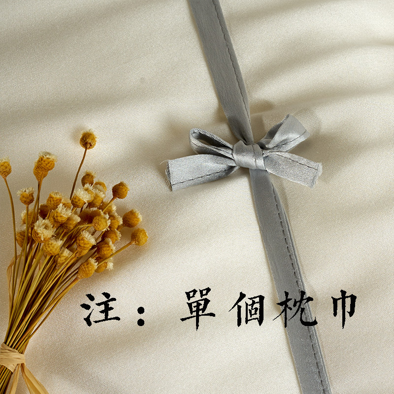 夏季纯真丝枕巾100桑蚕丝22/25姆米枕头皮 顺发抗静电一对需拍2件