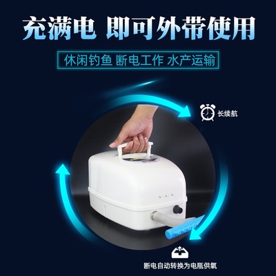 赛尔蒸氧气泵养器棒卖鱼商用充电曾痒机户外鱼池养鱼交直流增氧泵