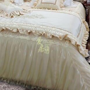 欧式 豪华套装 公主房金色床上用品 床品多件套样板间软装 轻奢法式