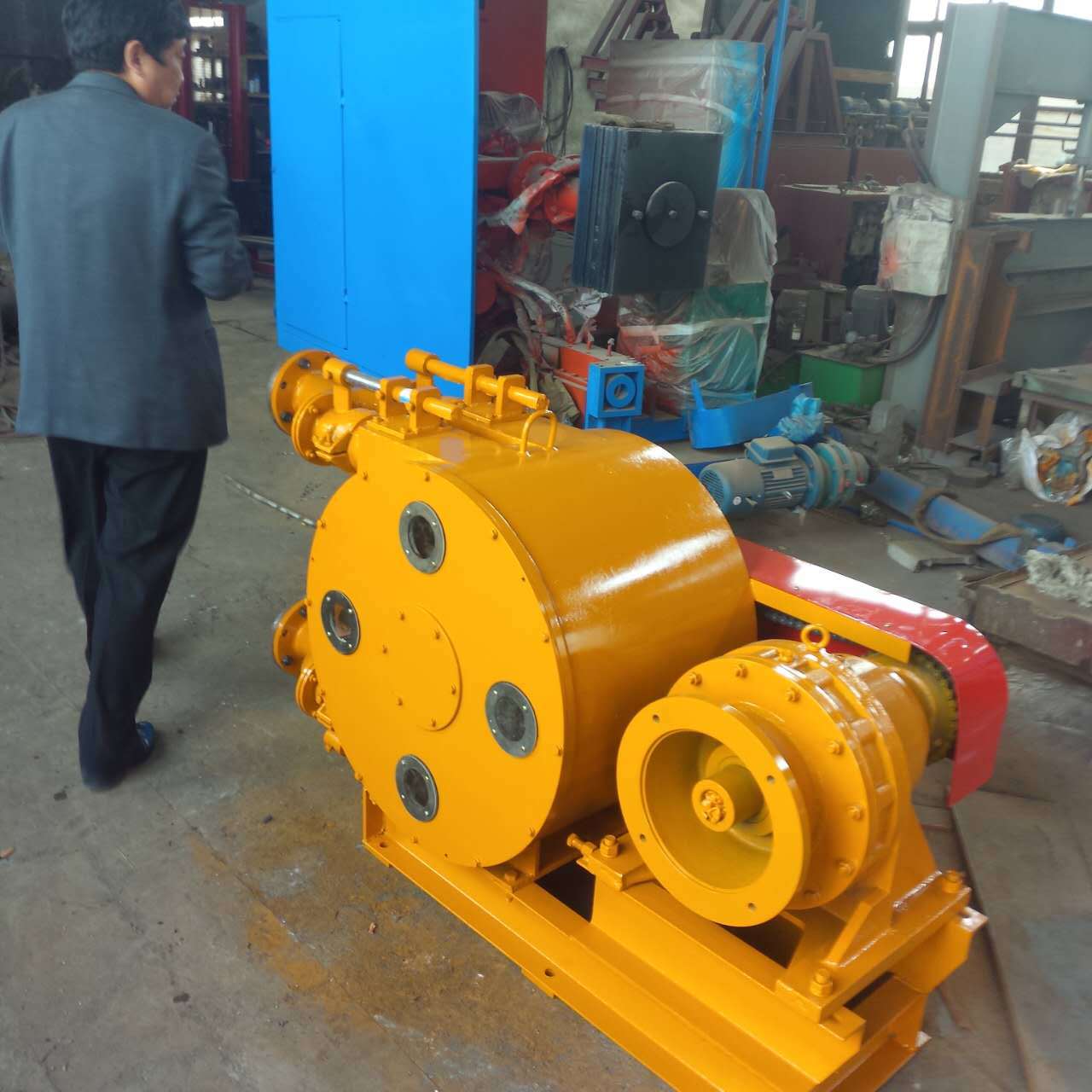 工业软管泵自吸粘稠液体大流量输送蠕动泵挤压注浆泵现货