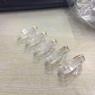 一舟S901A 超水晶头超五类非屏蔽水晶头工程网线镀金水晶头100个