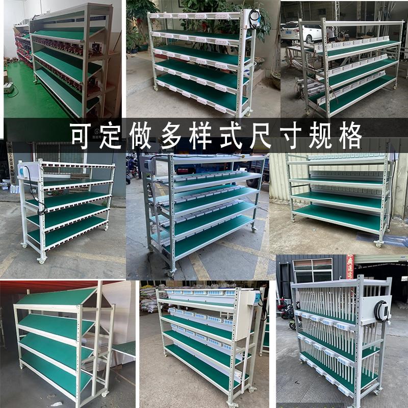 老化架测试架移动防静电货架产品电源车间置物架铁架角铁多层带轮