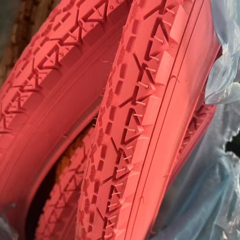 白色彩色26寸山地车大颗粒车胎2.125车胎自行车轮胎越野耐磨加厚