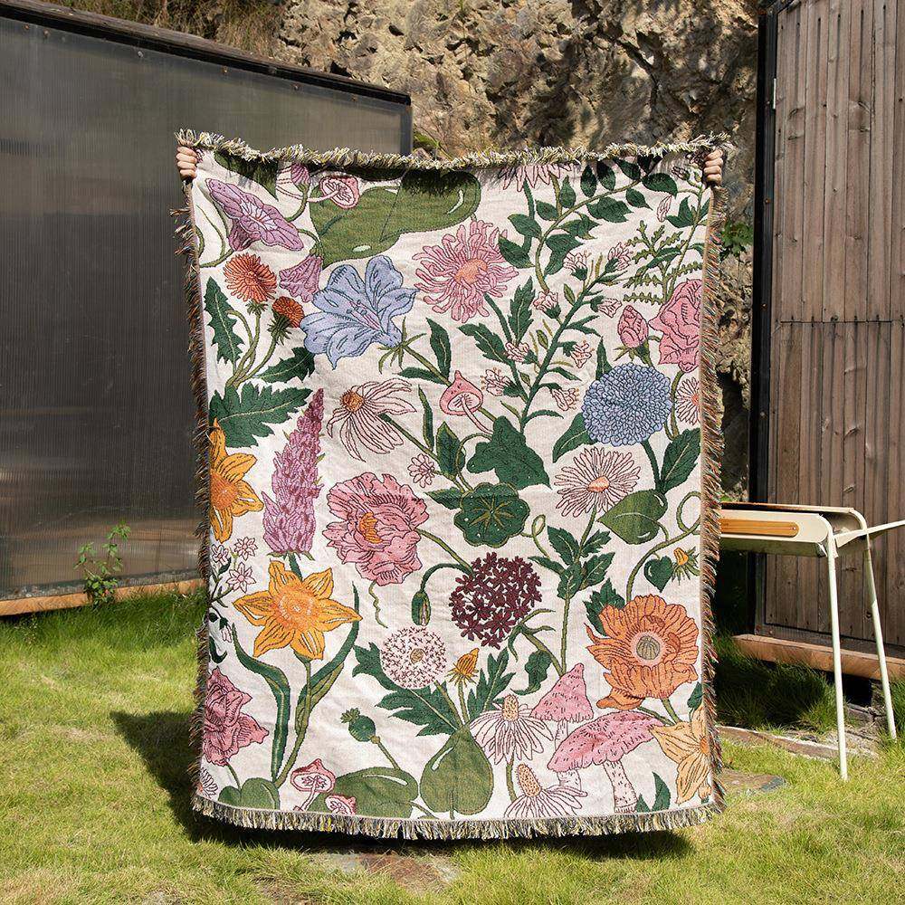 百花齐放露营毯线毯沙发毯印第安毯子户外露营线毯,特色手工艺,其他特色工艺品,淘宝优惠券,粉丝福利购,淘宝优惠卷