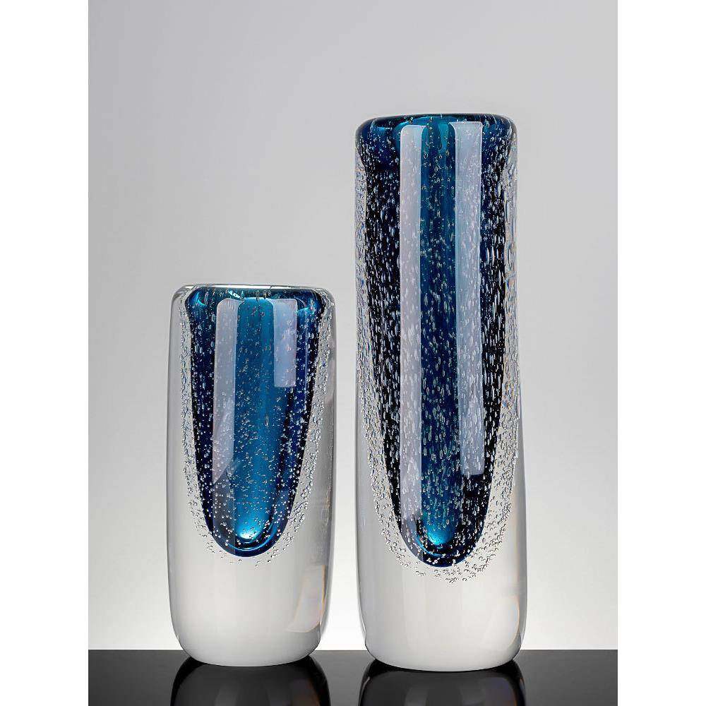 高级轻奢蓝色银河水晶玻璃花瓶摆件客厅餐桌富贵竹水养插花花器,金属材料及制品,金属加工件/五金加工件,淘宝优惠券,粉丝福利购,淘宝优惠卷