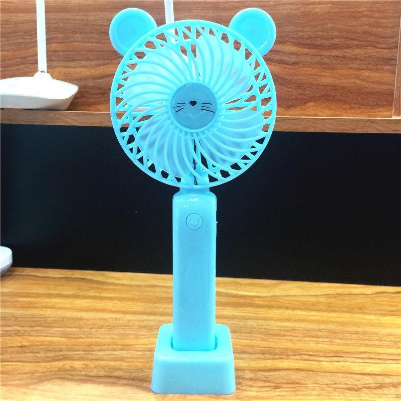 小猫USB迷你可充电静音随身手持小风扇便携式学生宿舍大风力