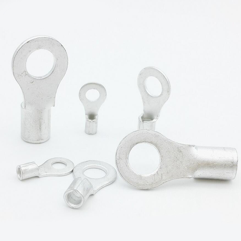 OT4-4 冷压圆形O型q裸接线端子线鼻子 厚0.7MM 黄铜1000只