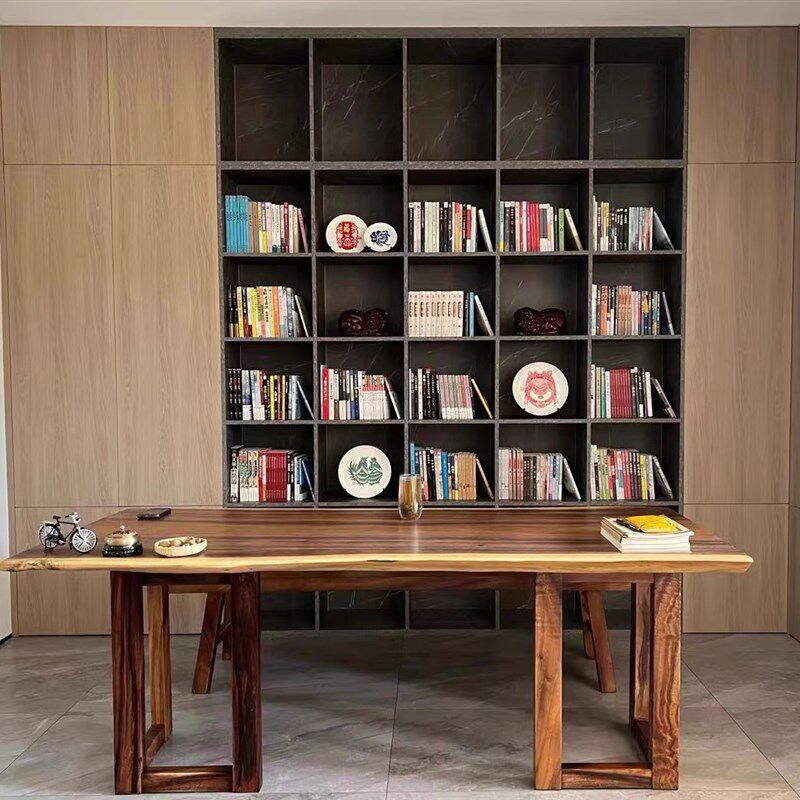 雨木南美胡桃木实木大板原木整板源头工厂茶书桌餐桌现货简约岛台,商业/办公家具,大板桌,淘宝优惠券,粉丝福利购,淘宝优惠卷