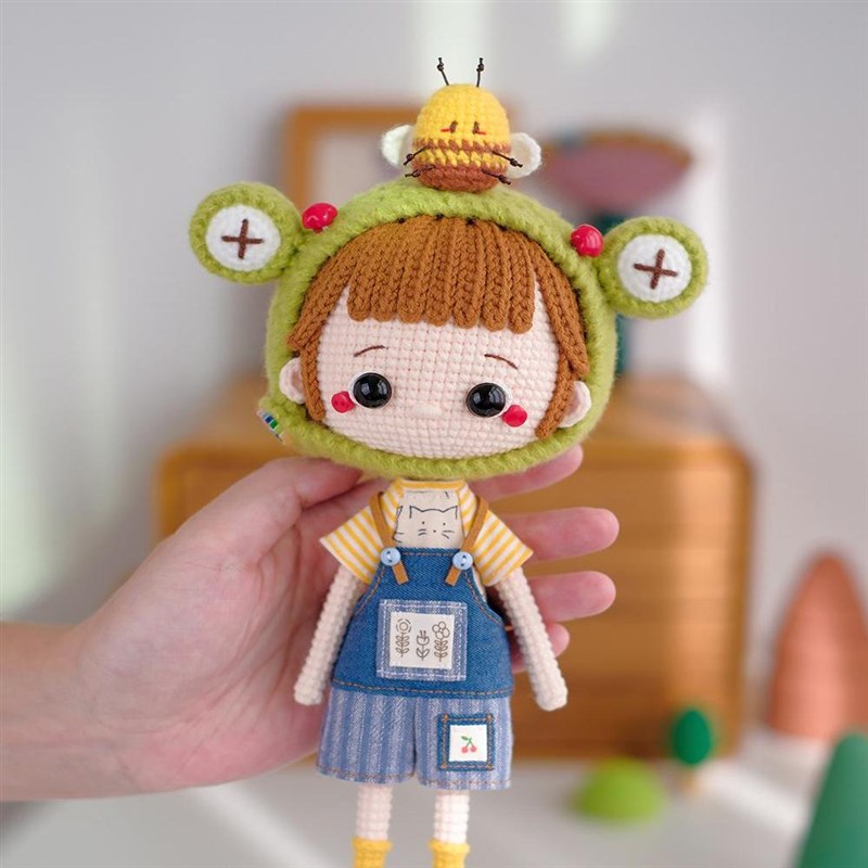 二仰造物 手工钩织编织diy材料包毛线 自制玩偶礼物diy打发时间