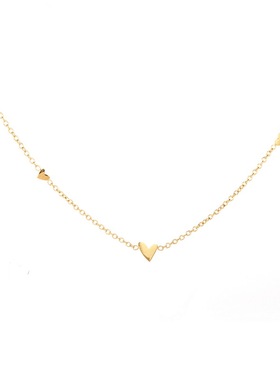 显白轻奢高级感镀18K金三个小爱心脚链女精致甜美设X计不掉色七夕