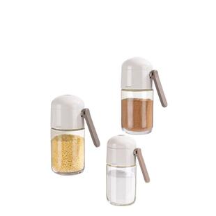 盐罐调料瓶调料罐定量调味罐厨房家用按压式控盐瓶密封防潮调料盒