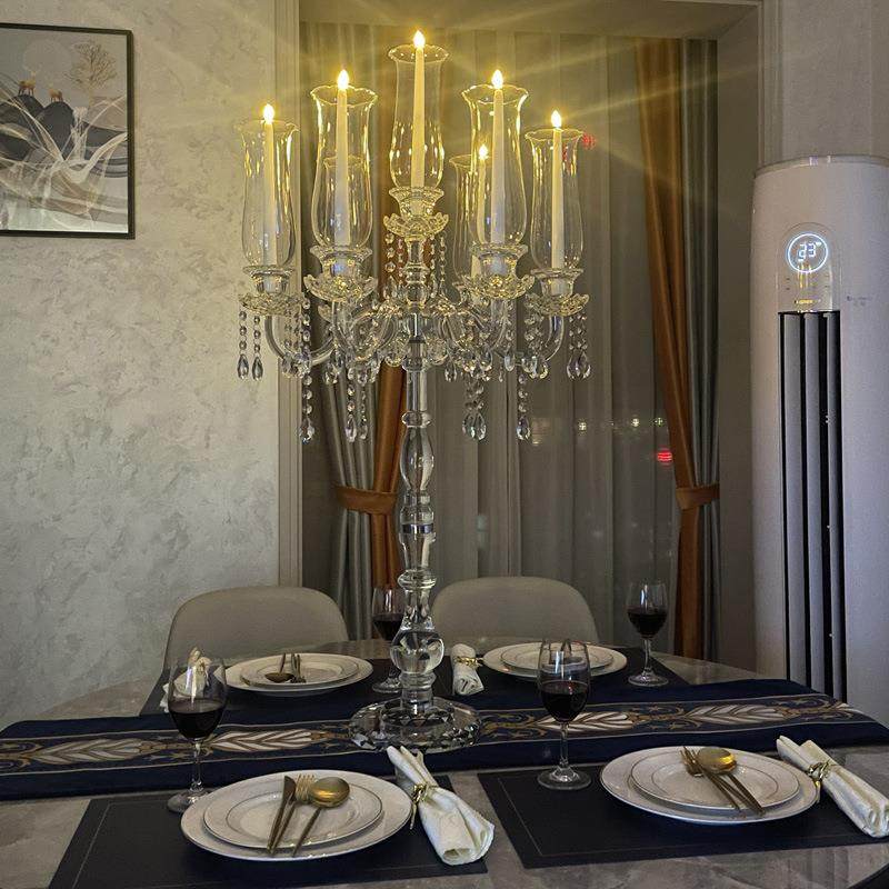 欧式九头欧式水晶烛台婚庆气氛装饰品创意浪漫蜡烛台客厅摆件,特色手工艺,其他特色工艺品,淘宝优惠券,粉丝福利购,淘宝优惠卷