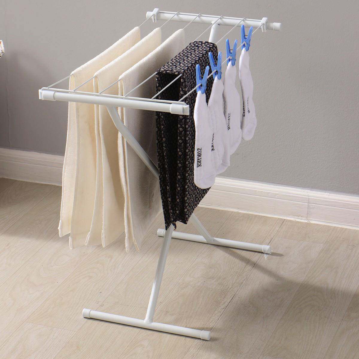 cs加厚小号飘窗晾衣架落地可折叠卧室房间阳台婴儿晒衣架