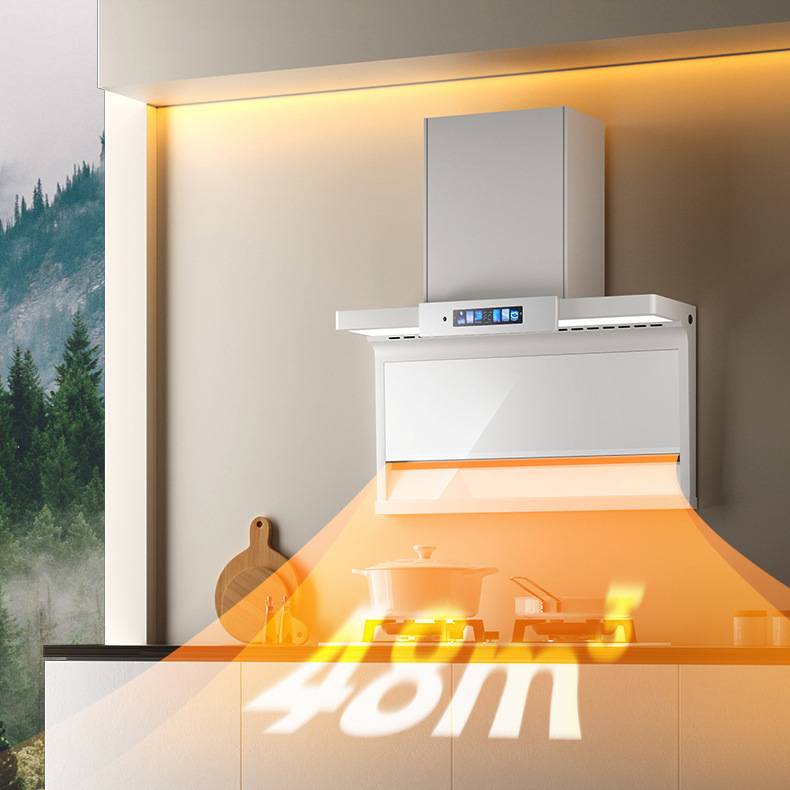 跨境专供 | 外贸110/220V英文款7字型油烟机家用厨房抽油烟机双吸