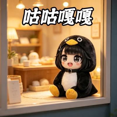 明日方舟企鹅管理员按压发声毛绒