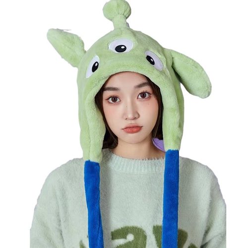 可爱米妮冬季帽子米奇帽子卡通冬天可爱耳朵韩版超萌套帽新款