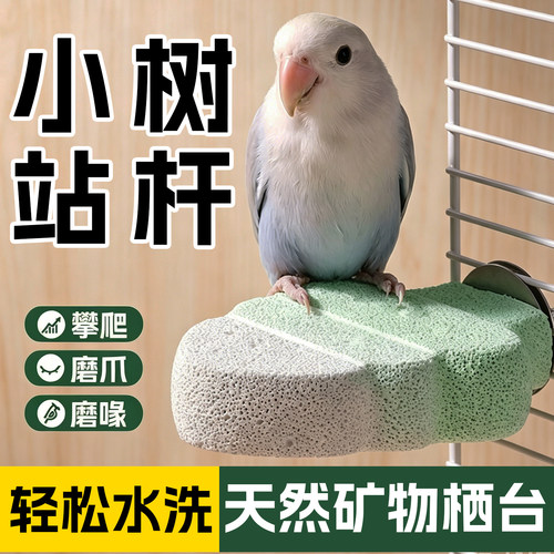 鹦鹉磨砂站杆磨喙磨爪