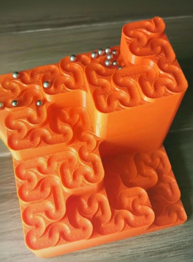 新品 Hilbert Curve Marble Run 曲线弹珠轨道3D打印玩具摆件