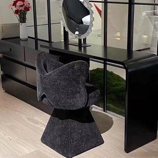 轻奢化妆凳高级感蝴蝶椅可旋转化妆椅梳妆台梳妆凳梳妆台用凳子