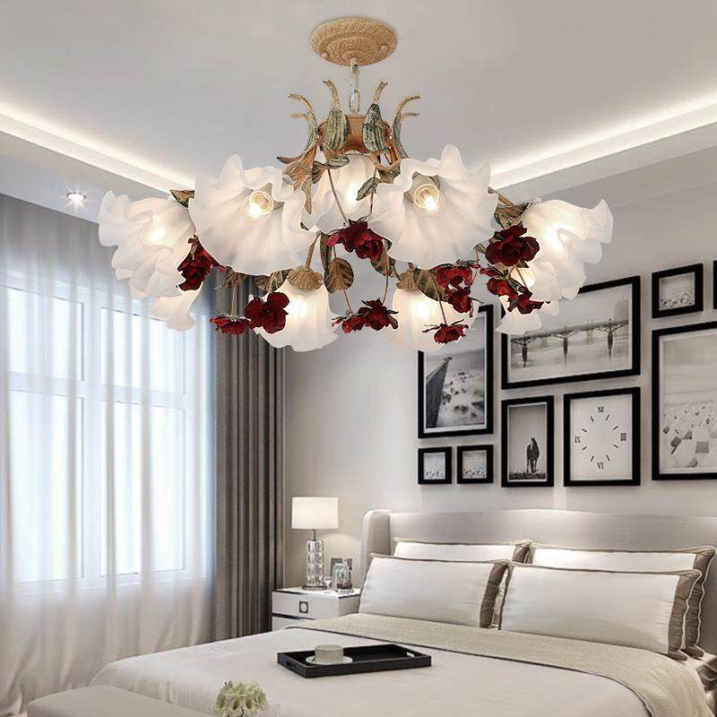 法式卧室吊灯客厅清新田园复古做旧美式餐厅创意花朵浪漫LED灯具,机械设备,其他机械设备,淘宝优惠券,粉丝福利购,淘宝优惠卷