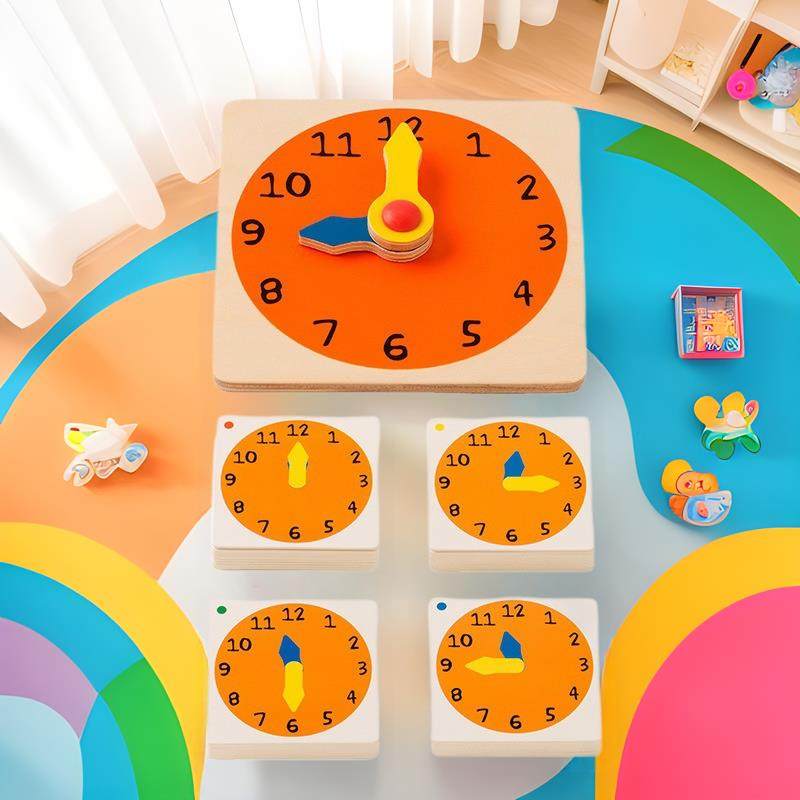 Toysforlife快乐时钟儿童早教益智玩具时间认知3-6岁桌面游戏,纺织面料/辅料/配套,纺织机械配件,淘宝优惠券,粉丝福利购,淘宝优惠卷