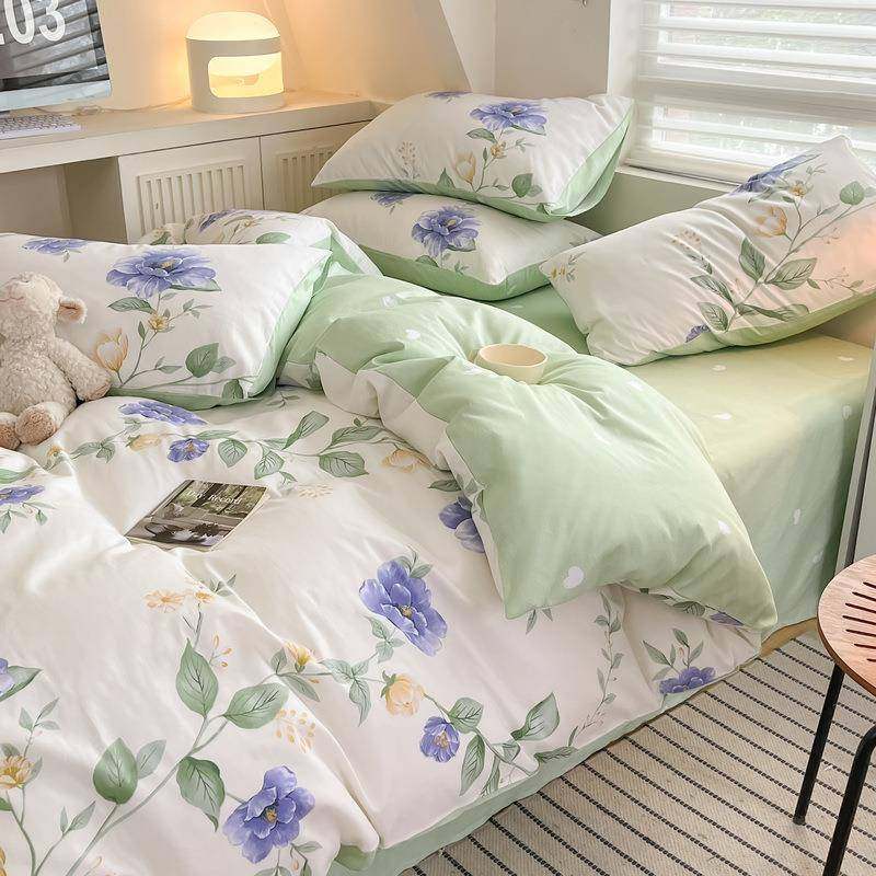 四季爆款纯棉全棉床上四件套家用舒适纯棉床单被套学生宿舍三件套,纺织面料/辅料/配套,纺织机械配件,淘宝优惠券,粉丝福利购,淘宝优惠卷