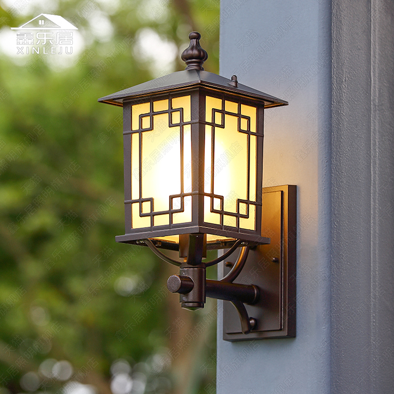 太阳能阳台壁灯别墅外墙大门口新中E式复古走廊室外庭院露台超亮