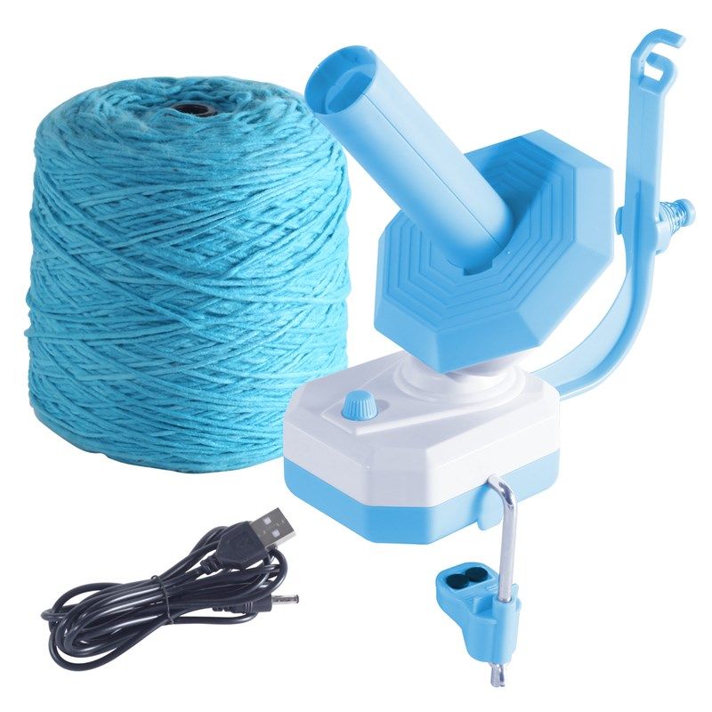 新款毛线绕线机电动家用毛线v团整理缠线器编织USB接口自动绕线器
