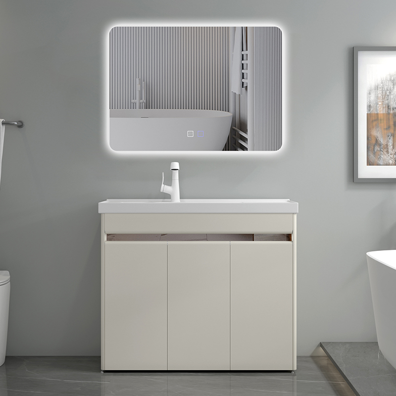 陶瓷洗衣盆带搓板室外不锈钢洗衣柜组合阳台落地式台盆一体洗衣池