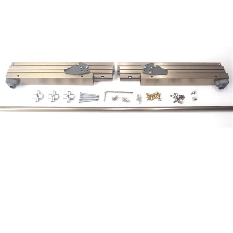 厨房餐桌延伸岛台抽拉平推隐藏滑轨橱柜抽屉折叠伸缩台面导轨五金