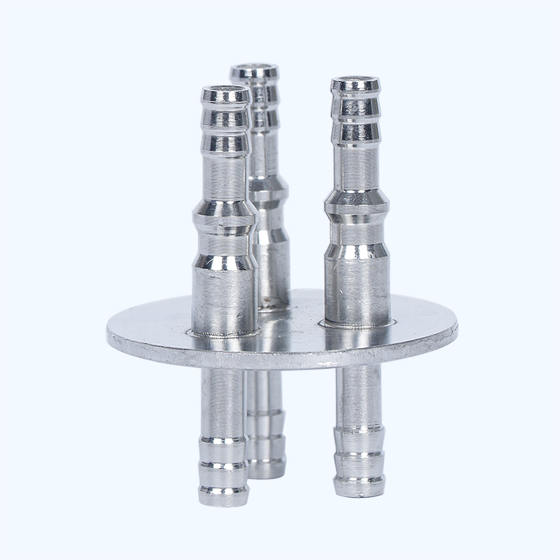 实验室补料瓶 发酵罐1/2/3/4通孔试剂加料瓶 小号中号大号 不锈钢