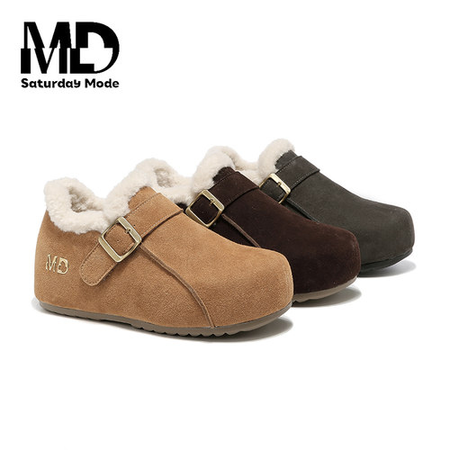 【星期六】女款加绒勃肯鞋棉鞋